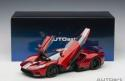 1/18 Autoart 72943 FORD GT 2017 Liquid Red / Silver Stripes Model Car