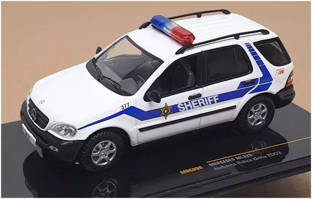 IXO Models Mercedes Ml320 Sheriff Alabama Police Units 2003 1:43 MOC090