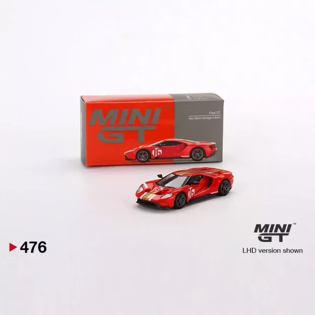 Mini-GT Ford Gt Heritage Edition N 16 Alan Mann 2022 1:64 MGT00476-L