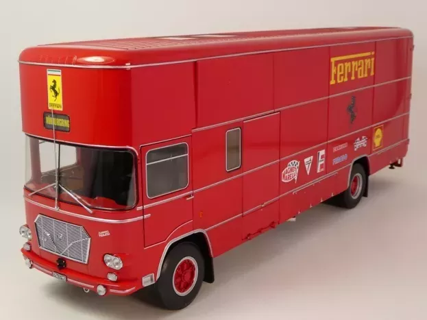 CMR Fiat 150 Rolfo Truck Car Transporter 2-assi 1966 For F1 312b 1970 And Ferrari P3 Spider 1966 1:18 CMR176