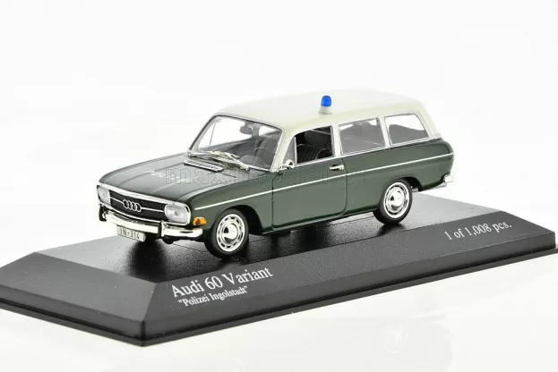 Minichamps Audi 60 Variant Polizei Ingolstadt 1970 Police 1:43 400011390