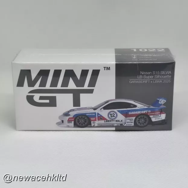 Mini GT Nissan Silvia S15 N 12 Lb-super Silhouette Garasidrift X Liberty Walk 2025 1:64 MGT01022-R
