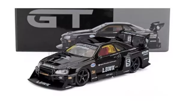 Mini GT Nissan Skyline Gt-r er34 N 5 Lbwk Super Silhouette Rhd 2007 1:64 MGT00844-R