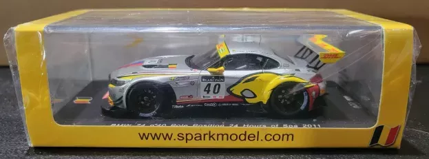 Spark Bmw Z4 N 40 Pole Position 24h Spa 2011 M.martin B.leinders M.hennerici 1:43 SB015