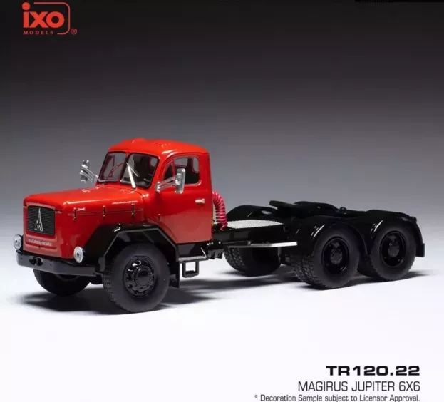 IXO Models Magirus Deutz Jupiter 6x6 Tractor Truck 3-assi 1964 1:43 TR120