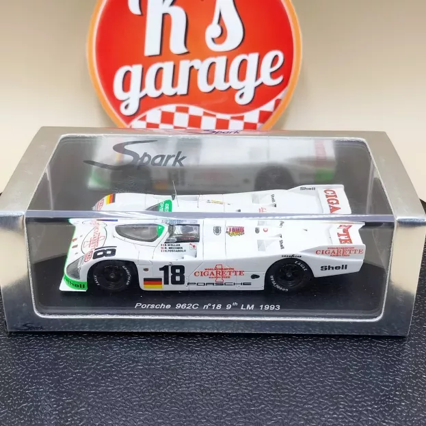 Spark Porsche 962c 3.0l Turbo Team Joest Porsche Racing N 18 24h Le Mans 1993 B.wollek R.meixner H.pescarolo 1:43 S1918
