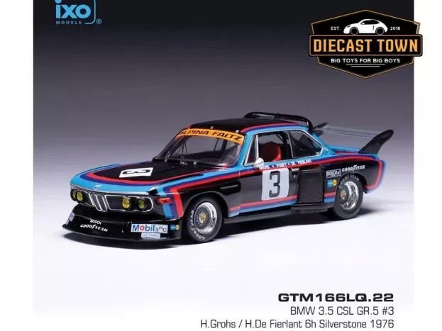 IXO Models Bmw 3.5 Csl Gr.5 Team Alpina Faltz N 3 4th 6h Silverstone 1976 Harald Grohs Hughes De Fierlant 1:43 GTM166LQ.22
