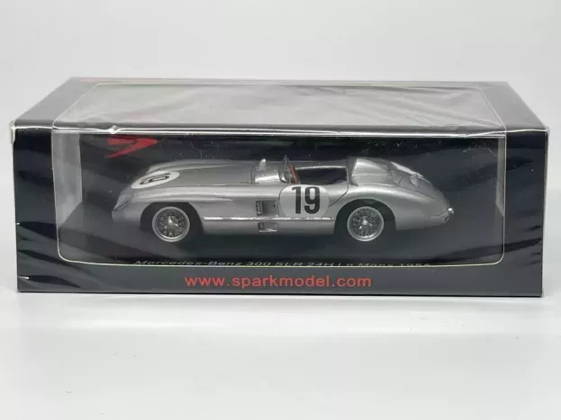 Spark Mercedes 300slr 3.0l S8 Team Daimler-benz Ag N 19 24h Le Mans 1955 J.m.fangio S.moss 1:43 S4733