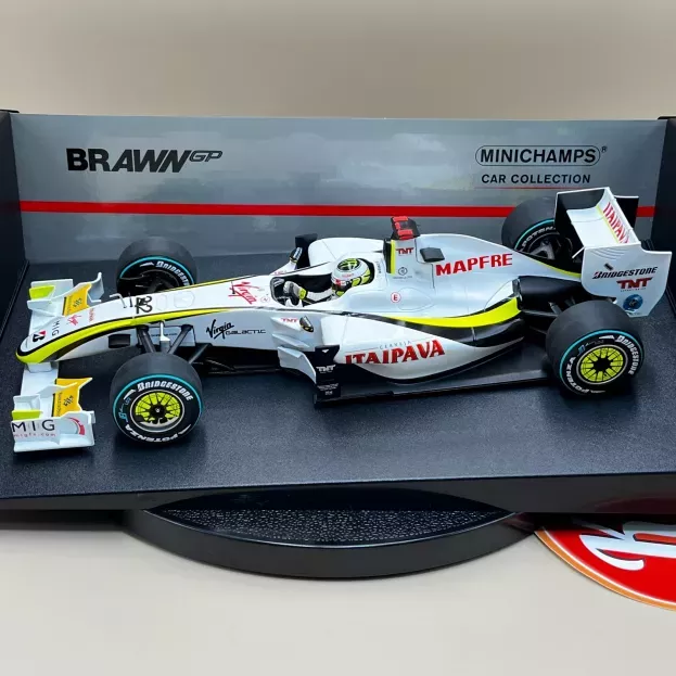 Minichamps Brawn Gp F1 Mercedes Bgp001 N 22 Brazilian Gp Jenson Button 2009 World Champion 1:18 150090622