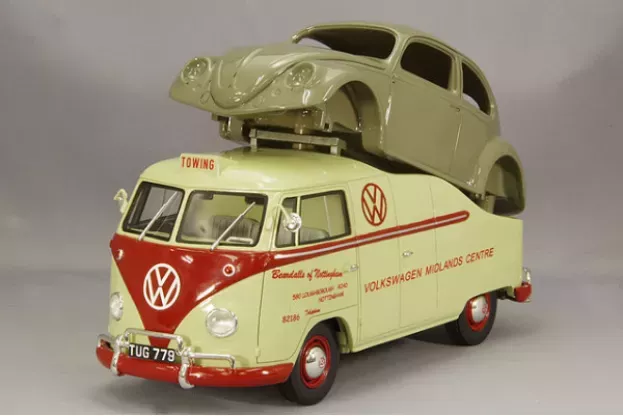 Schuco Volkswagen T1a Van Midlands Center Vw Brezelkafer Karosserie 1962 1:18 450016300