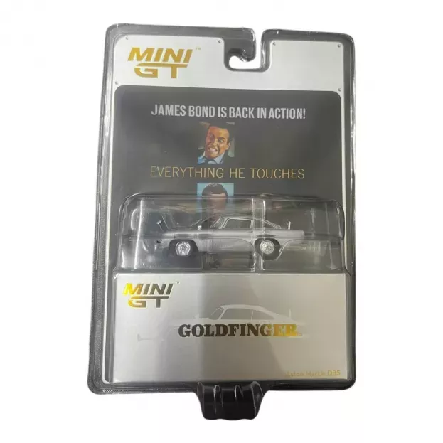 Mini GT Aston Martin Db5 1964 007 James Bond Goldfinger Missione Goldfinger With Weapons Included Poster 007 English Language 1:64 MGT00900-007E