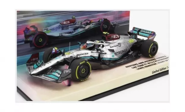 Minichamps Mercedes F1 W13e Team Mercedes-amg Petronas F1 N 44 6th Miami Gp 2022 Lewis Hamilton 1:43 447220544