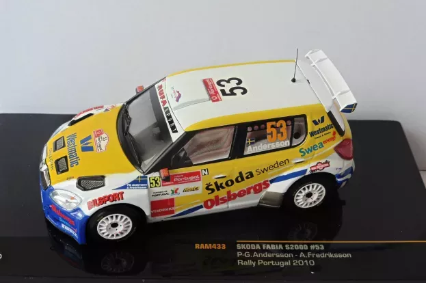 IXO Models Skoda Fabia S2000 N 53 16th Rally Portugal 2010 P.g.andersson 1:43 RAM433