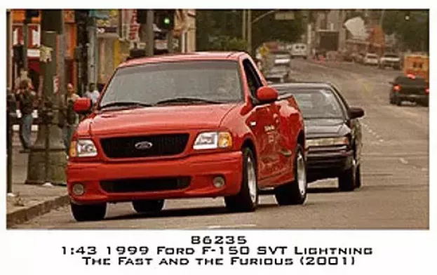 Greenlight Ford Brian's F-150 Svt Pick-up Lightning The Racer Edge 1999 Fast & Furious I 2001 1:43 86235