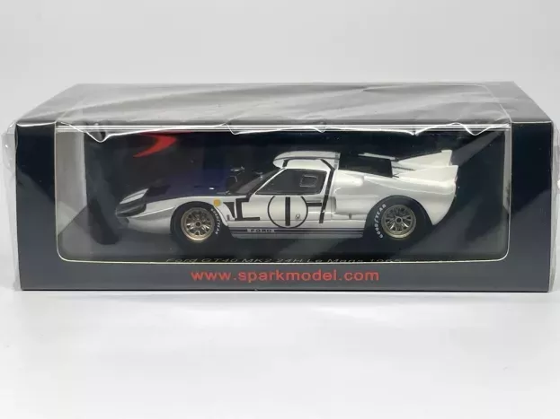 Spark Ford Gt40 Mkii 7.0l V8 Team Shelby American Inc. N 1 24h Le Mans 1965 K.miles B.mclaren 1:43 S4532