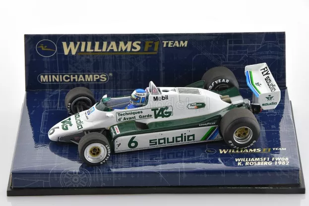Minichamps Williams F1 Fw08 Ford N 6 K.rosberg 1982 World Champion 1:43 430820006