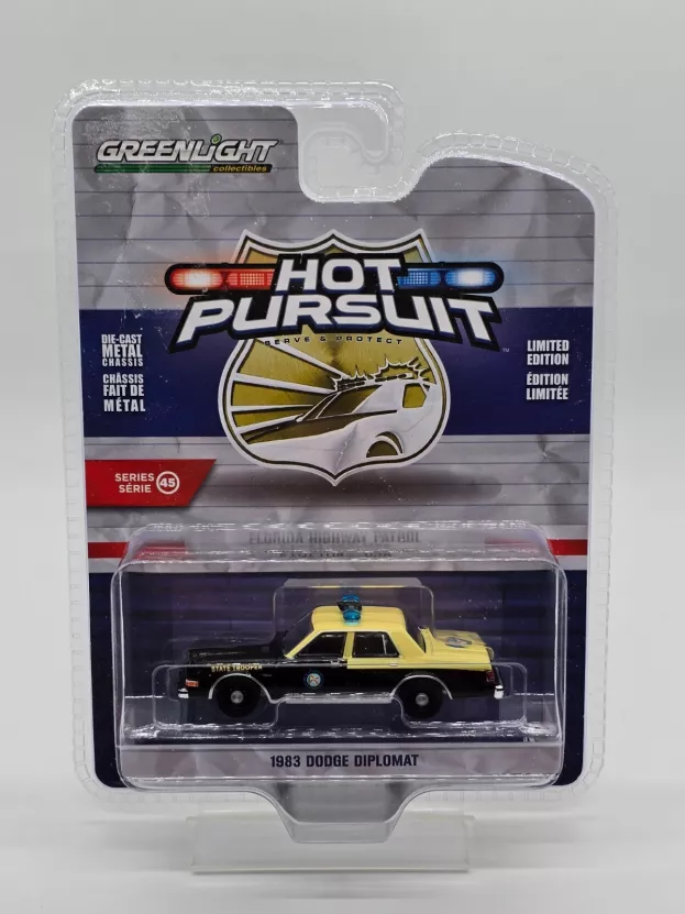 Greenlight Dodge Diplomat Florida Highway Patrol Police 1983 1:64 43030B