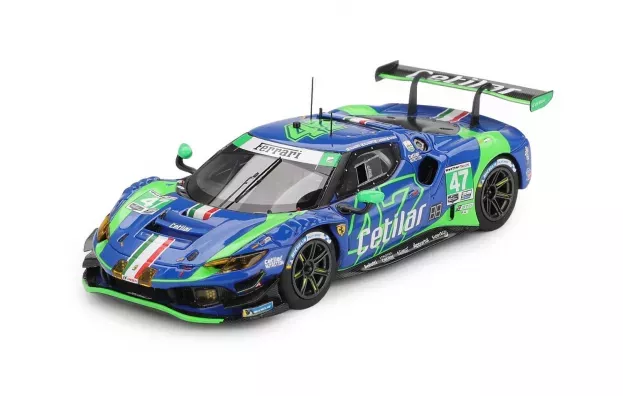 BBR Ferrari 296 Gt3 3.0l Turvo V6 Team Cetilar Racing N 47 Imsa 24h Daytona 2025 Lorenzo Patrese Antonio Fuoco Roberto Lacorte Nicola Lacorte 1:43 BBRCS014