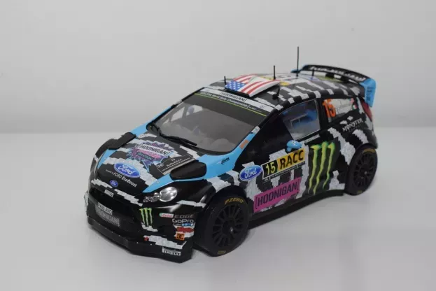 IXO Models Ford Fiesta Rs Wrc Monster N 15 Rally Catalunya 2014 K.block A.gelsomino 1:18 18RMC017