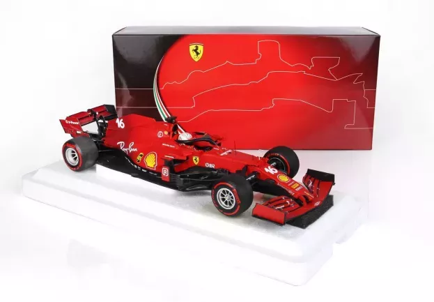 BBR Ferrari F1 Sf21 Team Scuderia Ferrari Mission Winnow N 16 4th Emilia Romagna Italy Gp Soft Red Tires 2021 Charles Leclerc 1:18 BBR211816DRY