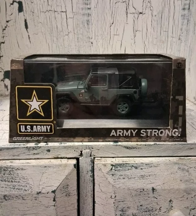 Greenlight Jeep Wrangler Soft-top Us Army 2014 1:43 86043