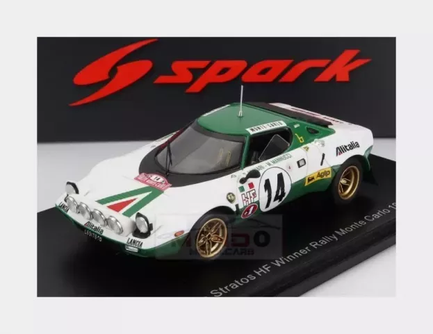 Spark Lancia Stratos Hf N 14 Winner Rally Montecarlo 1975 S.munari M.mannucci 1:43 S9078