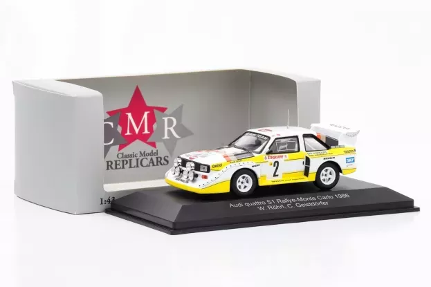 CMR Audi Quattro Sport S1 N 2 4th Rally Montecarlo 1986 W.rohrl C.geistdorfer 1:43 WRC003