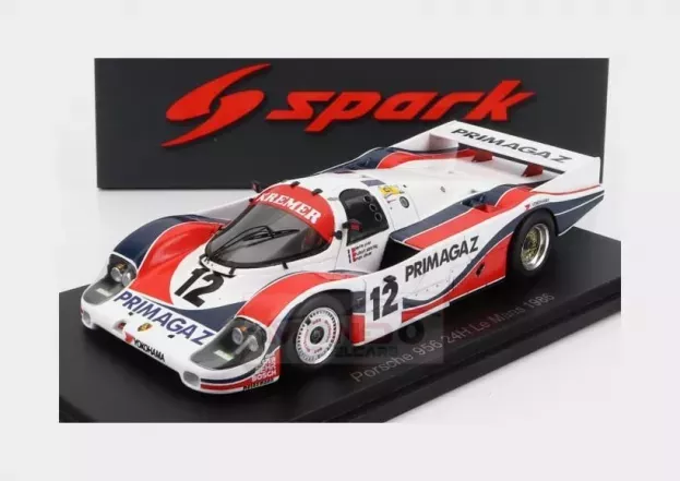 Spark Porsche 956 2.6l Twin Turbo Team Porsche Kramer Racing N 12 24h Le Mans 1986 Pierre Yver Hubert Striebig Max Cohen Olivar 1:43 S9869
