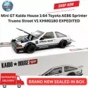Mini GT Kaido House 1:64 Toyota AE86 Sprinter Trueno Street V1 KHMG180 EXPEDITED