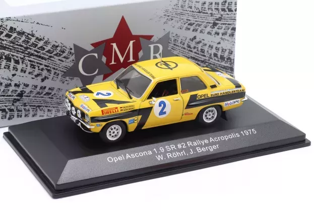 CMR Opel Ascona 1.9 Sr N 2 Rally Acropolis 1975 W.rohrl J.berger 1:43 WRC023