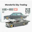MINI GT X KAIDO HOUSE 1/64 KHMG017 DATSUN KAIDO 510 PRO STREET GREDDY GUN METAL