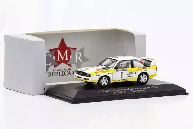 CMR Audi Sport Quattro Audi Team Hb N 3 2nd Rally Montecarlo 1985 W.rohrl C.geistdorfer 1:43 WRC001
