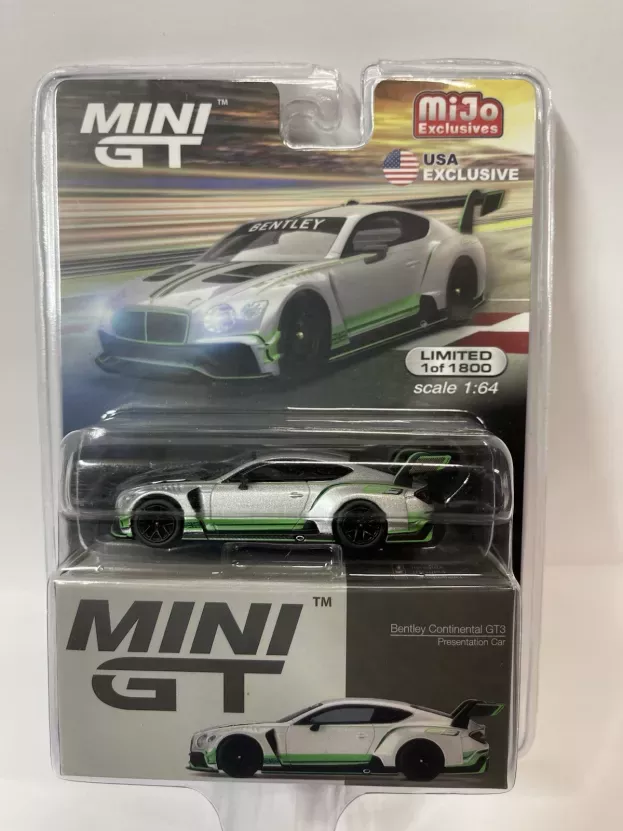 Mini-GT Bentley Continental Gt3 Press Rhd 2018 1:64 MGT00176-R