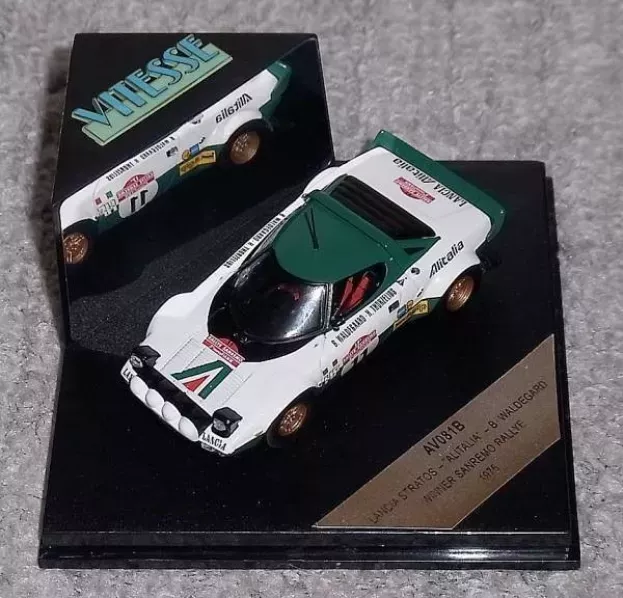 Vitesse Lancia Stratos Alitalia N 14 Winner Rally Sanremo 1975 B.waldegaard H.thorszelius 1:43 AV081B