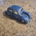 Dinky Toys Volkswagen De Luxe 1300 Sedan #129 Diecast Car Blue