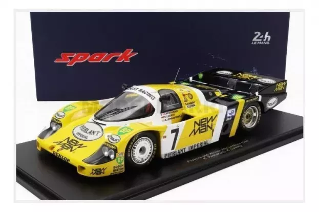 Spark Porsche 956l Turbo Team Newman Joest Racing N 7 Winner 24h Le Mans 1984 K.ludwig H.pescarolo S.johansson Con Vetrina With Showcase 1:18 18LM84