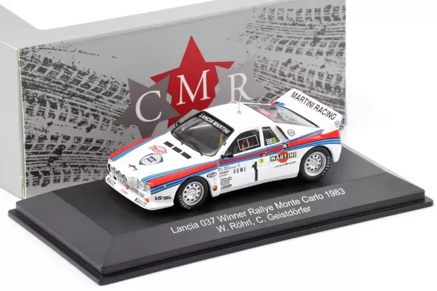 CMR Lancia 037 Martini N 1 Winner Rally Montecarlo 1983 Walter Rohrl Christian Geistdorfer 1:43 WRC009
