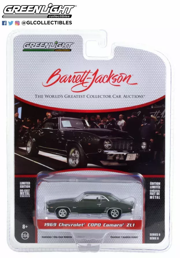Greenlight Chevrolet Camaro Coupe Copo Zl1 1969 1:64 37220B