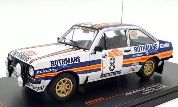 IXO Models Ford Escort Mkii Rs 1800 Team Rothmans N 8 3rd Rally Sanremo 1980 H.mikkola A.hertz 1:24 24RAL008B