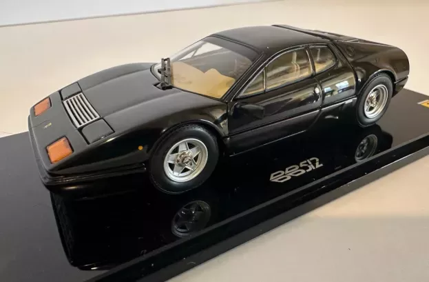 Kyosho Ferrari 512bb 1973 Beige Interiors With Openings 1:43 05011BK