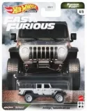 1/64 Jeep Gladiator Hot Wheels Furious Fleet Premium Diecast Car GRK52