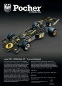 POCHER 1/8 Lotus 72D - HK114  NEW IN FACTORY SEALED ORIGINAL BOX