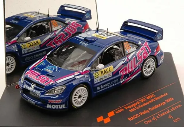 Vitesse Peugeot 307 Wrc N 66 Rally Racc Catalunya 2009 D.snobeck G.mondesir 1:43 43043