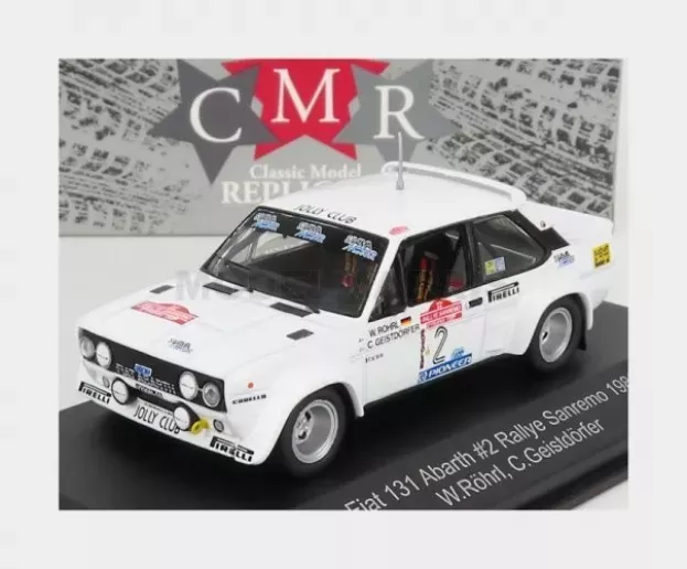 CMR Fiat 131 Abarth N 2 Rally Sanremo 1980 W.rohrl C.geistdorfer 1:43 WRC020