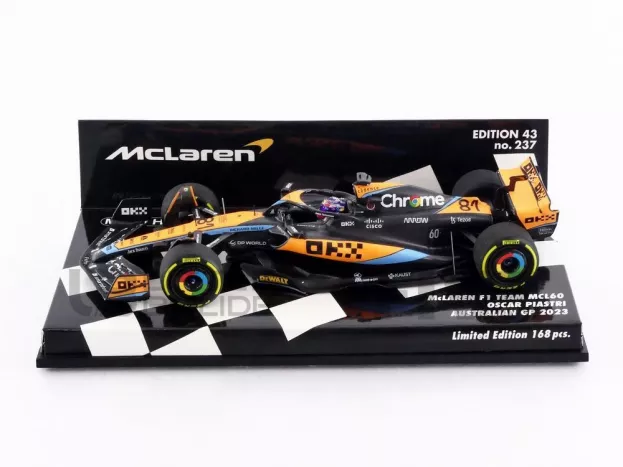 Minichamps Mclaren F1 Mcl60 Team Mclaren N 81 Australian Gp 2023 Oscar Piastri 1:43 537234781