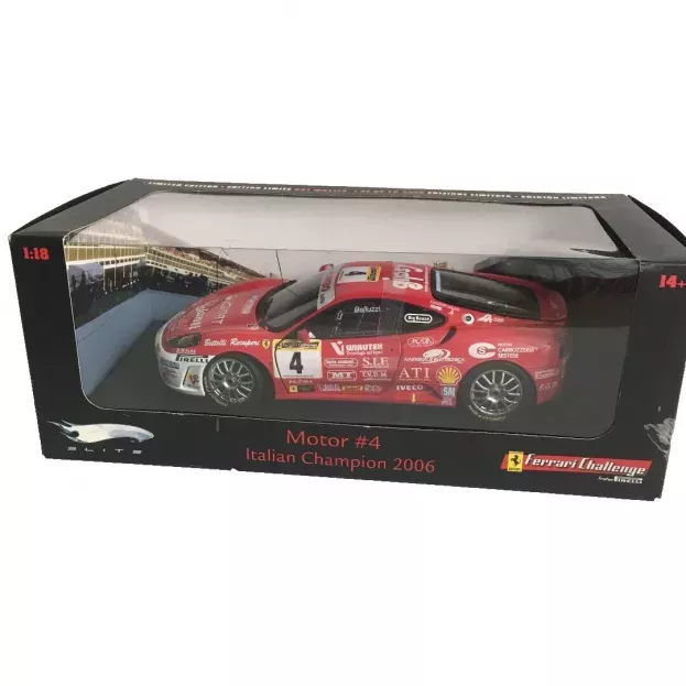 Hot Wheels Ferrari F430 N 4 Trofeo Pirelli Italian Champion 2006 Belluzzi 1:18 L9533