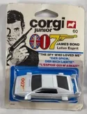 1976 METTOY CORGI JUNIOR #60 LOTUS ESPRIT JAMES BOND The Spy Who Loved Me - NEW