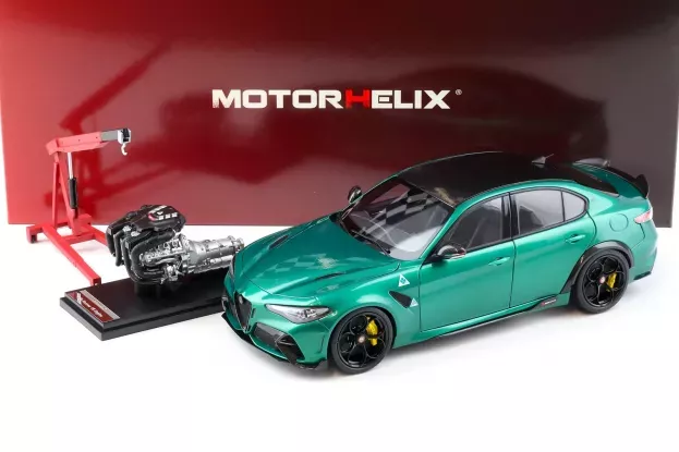 Motorhelix Alfa Romeo Giulia Gta 2021 With Engine And Accessories Full Openings 1:18 M89002