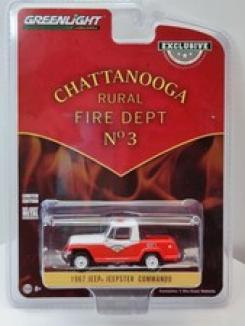 Greenlight Jeep Commando Jeepster Pick-up Fire Engine 1967 1:64 30269