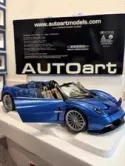 AUTOart 1:18 Pagani Huayra Roadster Blu Tricolore Carbon Fiber 78286 w/ Box